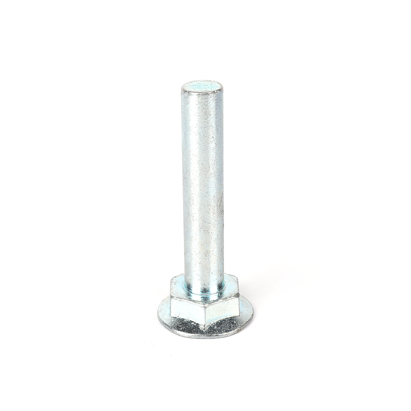Cabeza plana de zinc pernos de cuello hexágono
